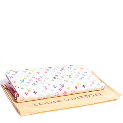 Louis Vuitton Monogram Multicolor Insolite Wallet White Litchi 4 of 8