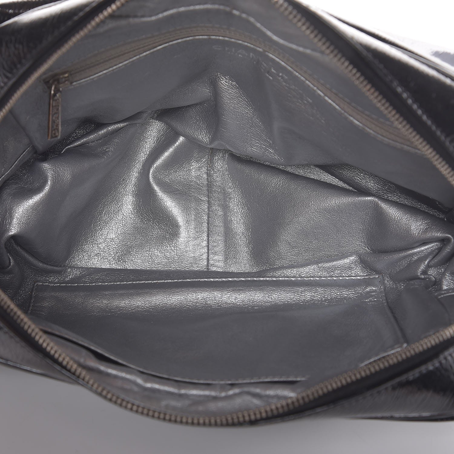 Chanel Patent Large Luxe Ligne Flap Black 5 of 7
