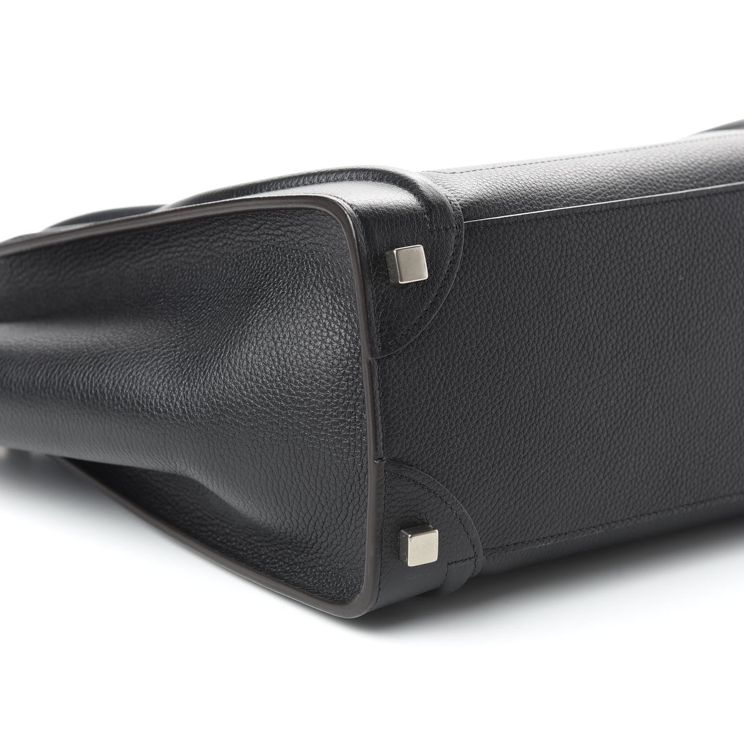 Celine Drummed Calfskin Micro Luggage Black 6 of 9
