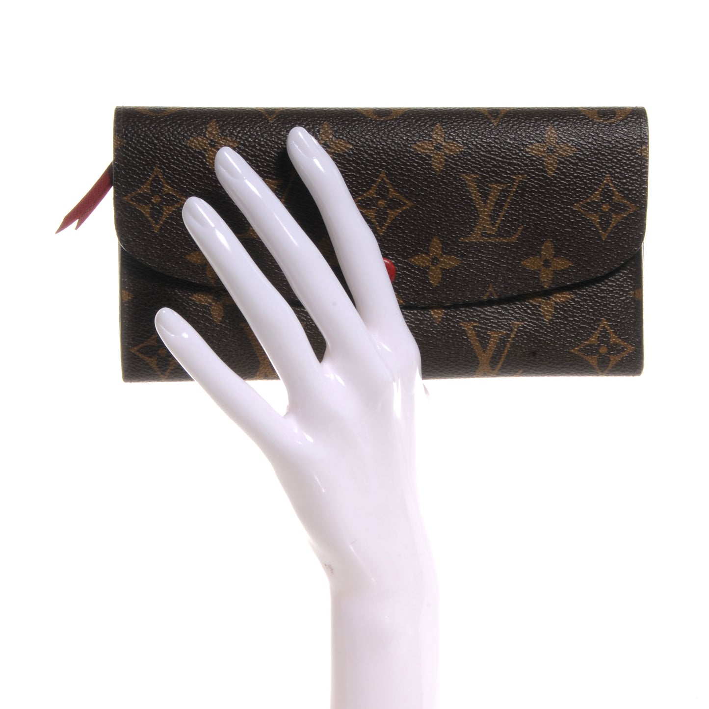 Monogram Emilie Wallet Red