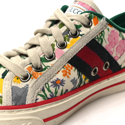 Gucci X KEN SCOTT Cotton Web Floral Womens 1977 Tennis Sneakers 35.5 Ivory Pink Mystic White 8 of 9
