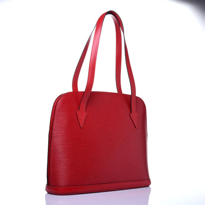 Louis Vuitton Epi Lussac Castillan Red 3 of 10