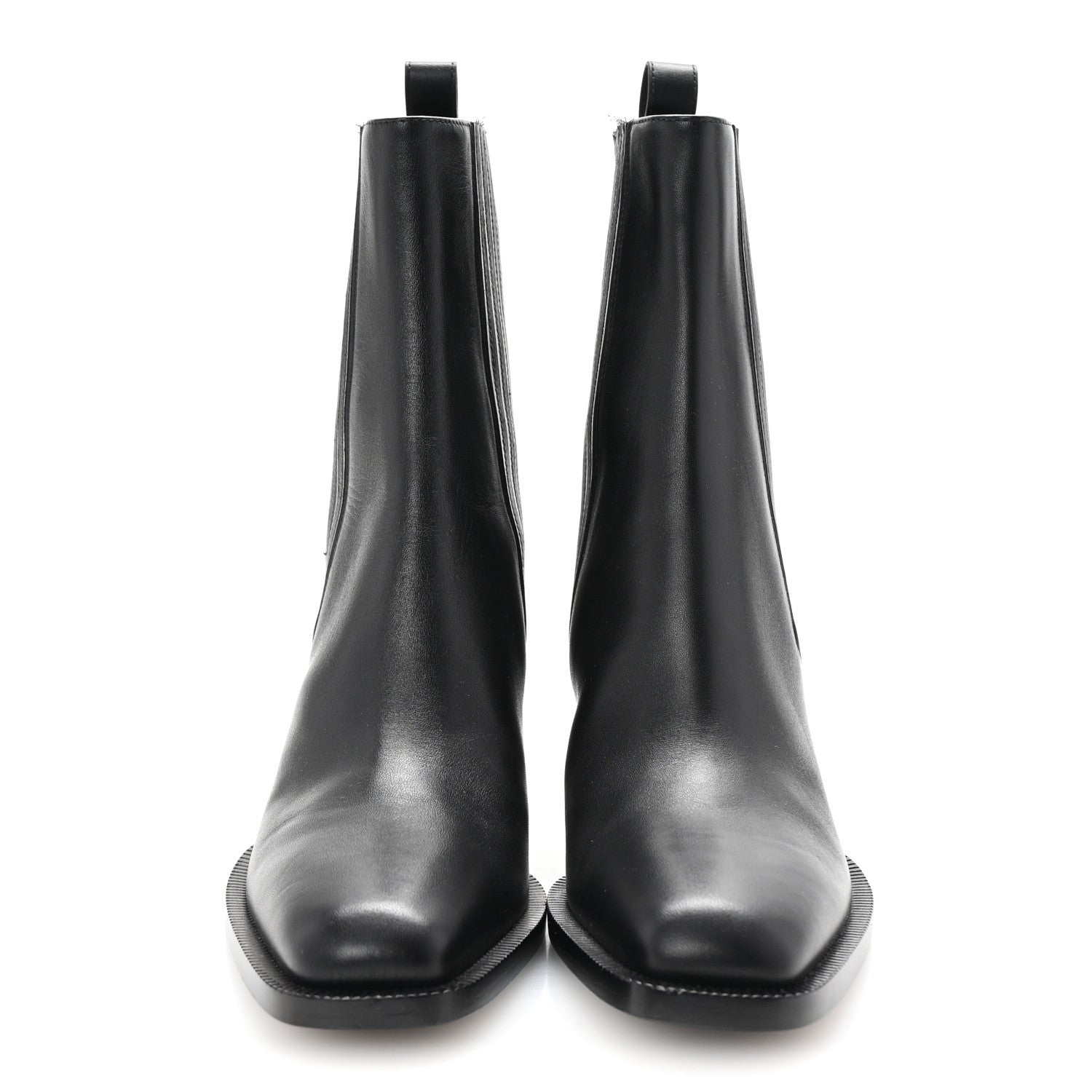 Fendi Vitello Ankle Boots 38.5 Black 3 of 9