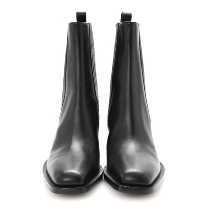 Fendi Vitello Ankle Boots 38.5 Black 3 of 9