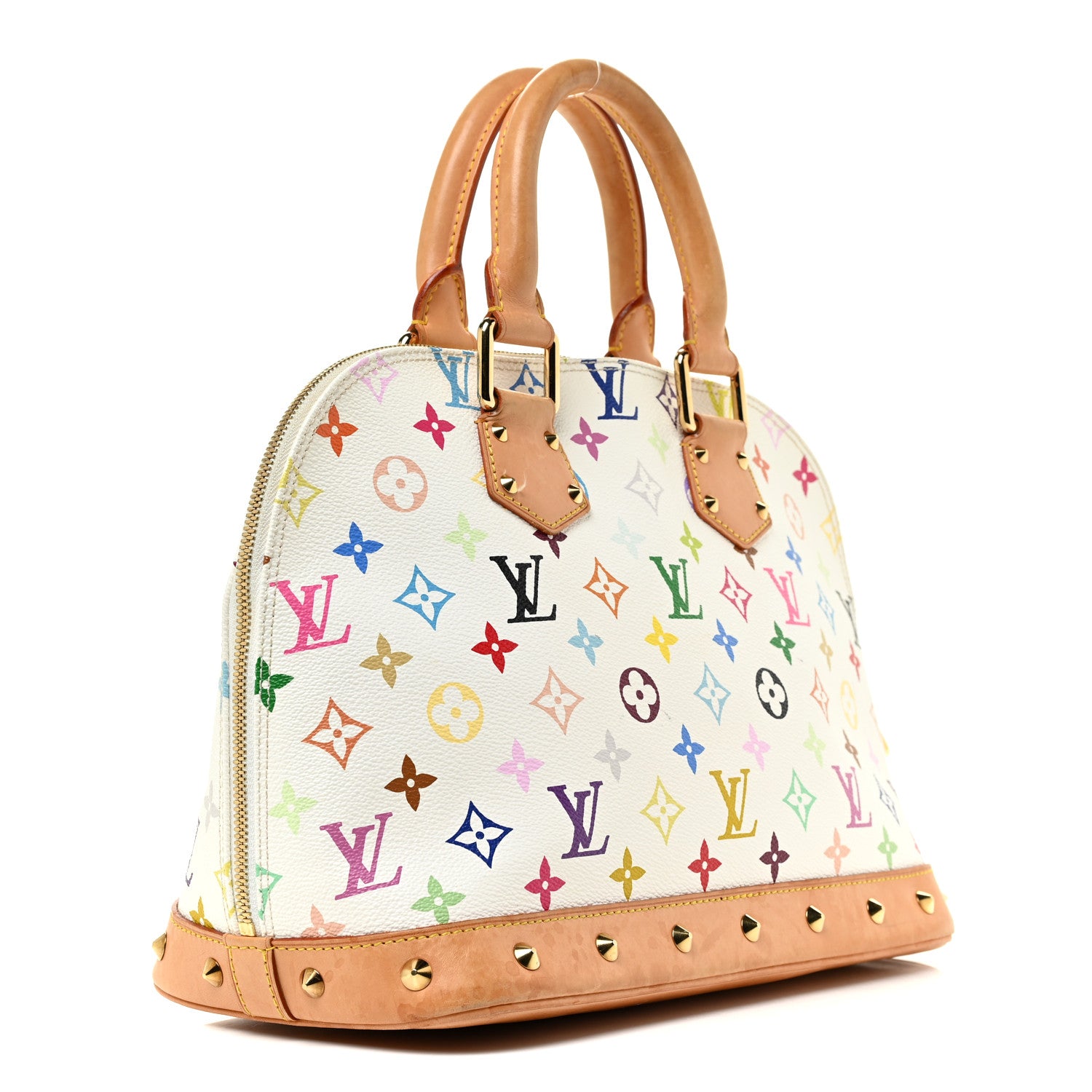 Louis Vuitton Monogram Multicolor Alma White 3 of 24