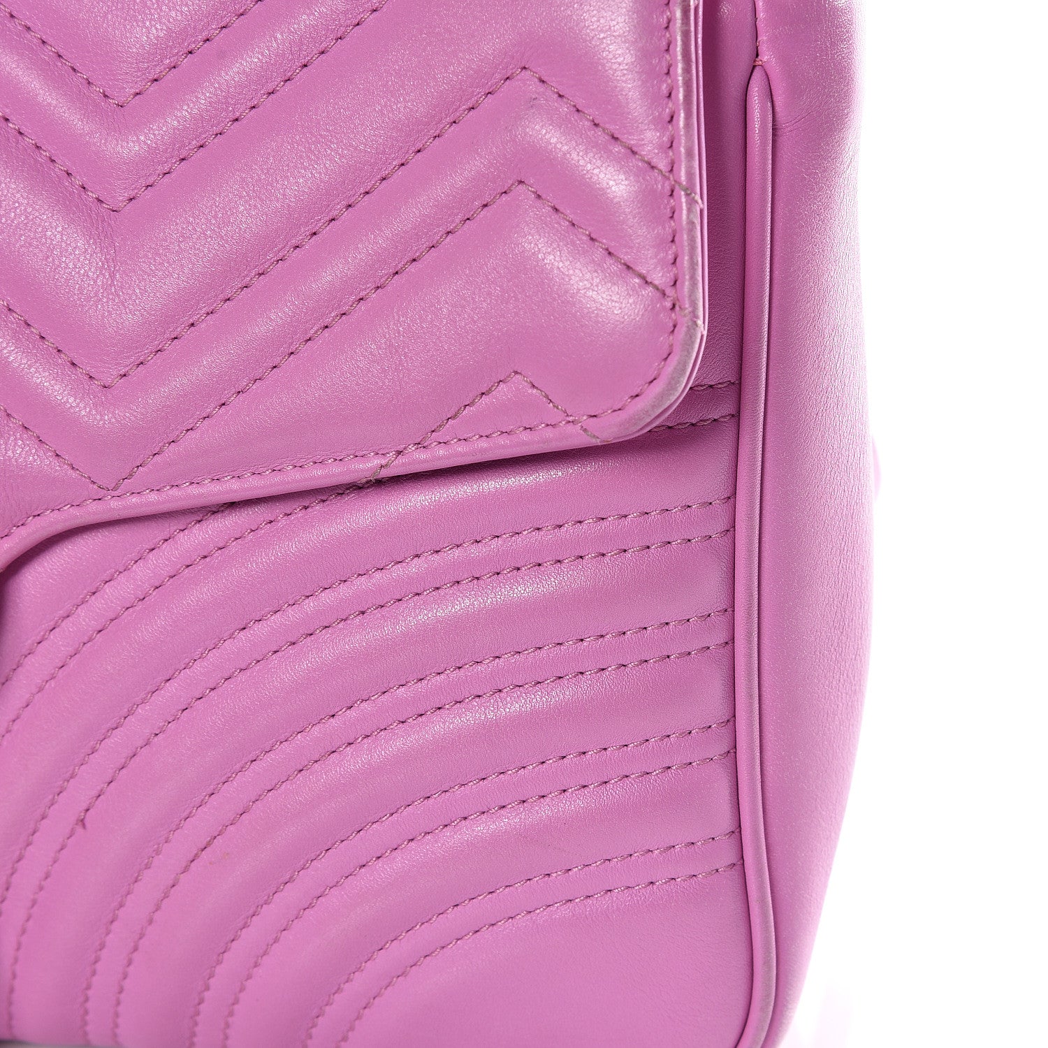Gucci Calfskin Matelasse Medium GG Marmont Shoulder Bag Candy Mousse 11 of 15