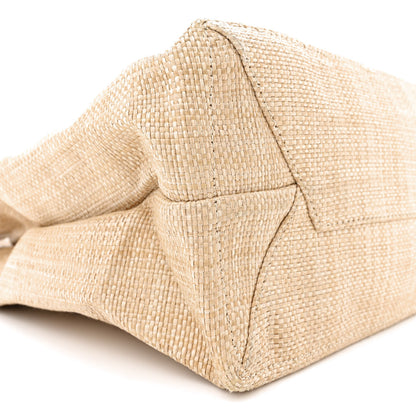 Prada Raffia Logo Tote Naturale 9 of 11