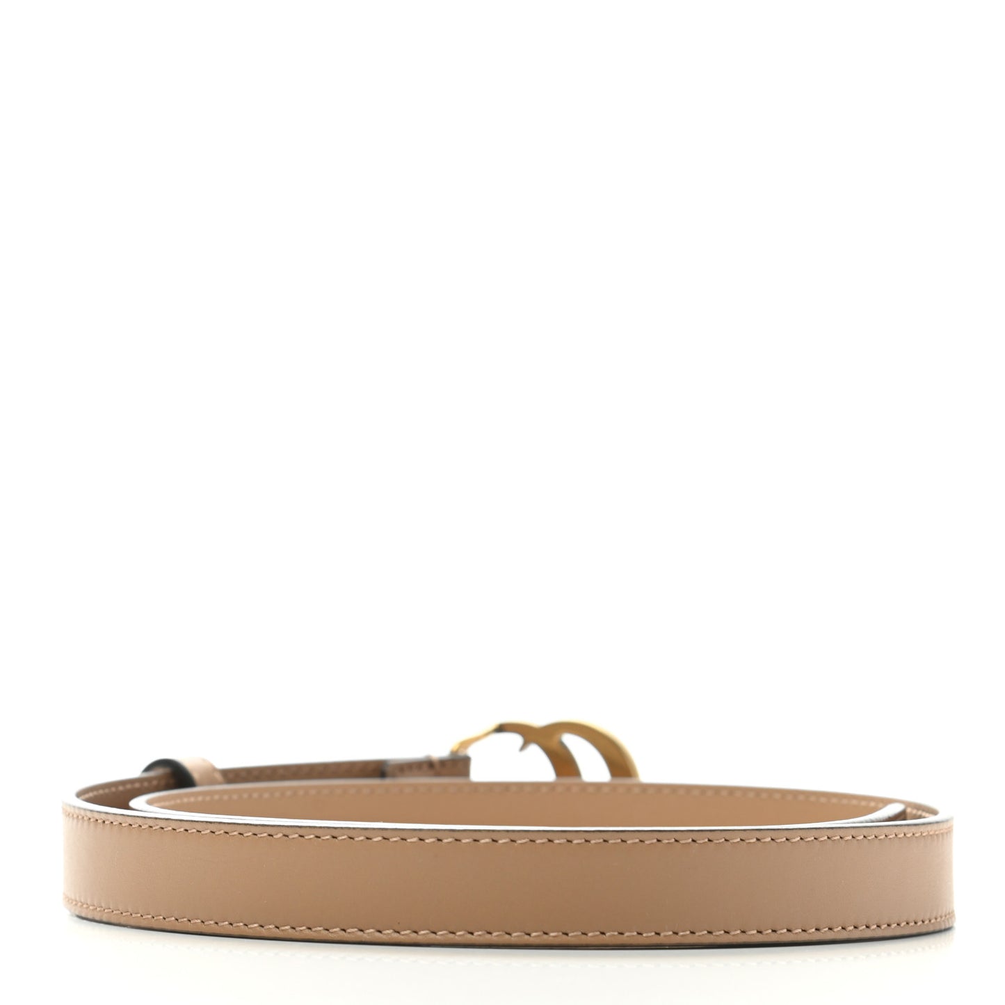Moon Calfskin Double G 20mm Belt 70 28 Natural Tan