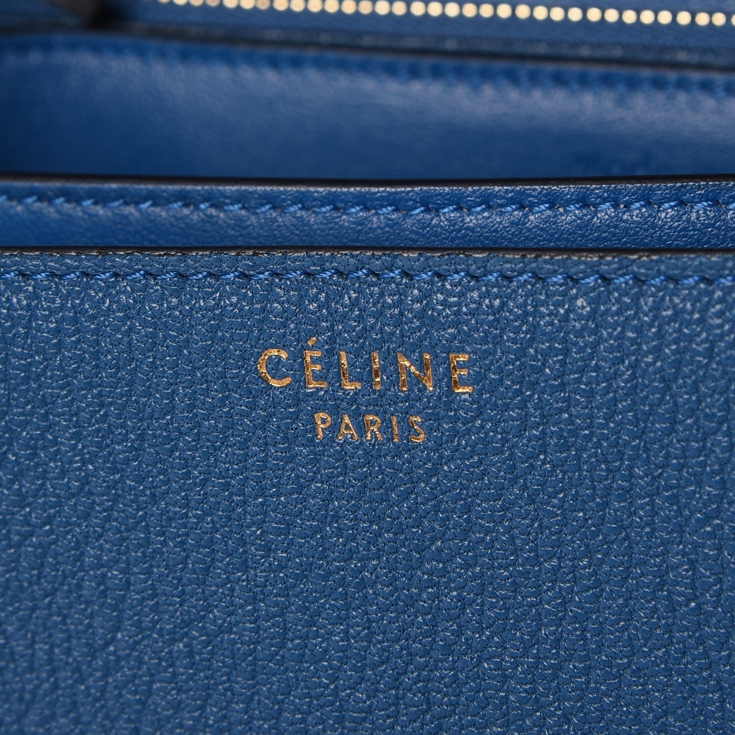 Celine Goatskin Medium Classic Box Flap Bag Sea 7 of 7