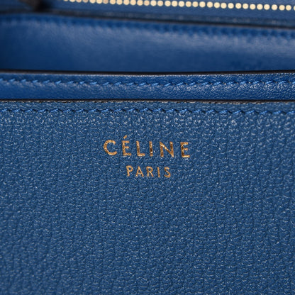 Celine Goatskin Medium Classic Box Flap Bag Sea 7 of 7