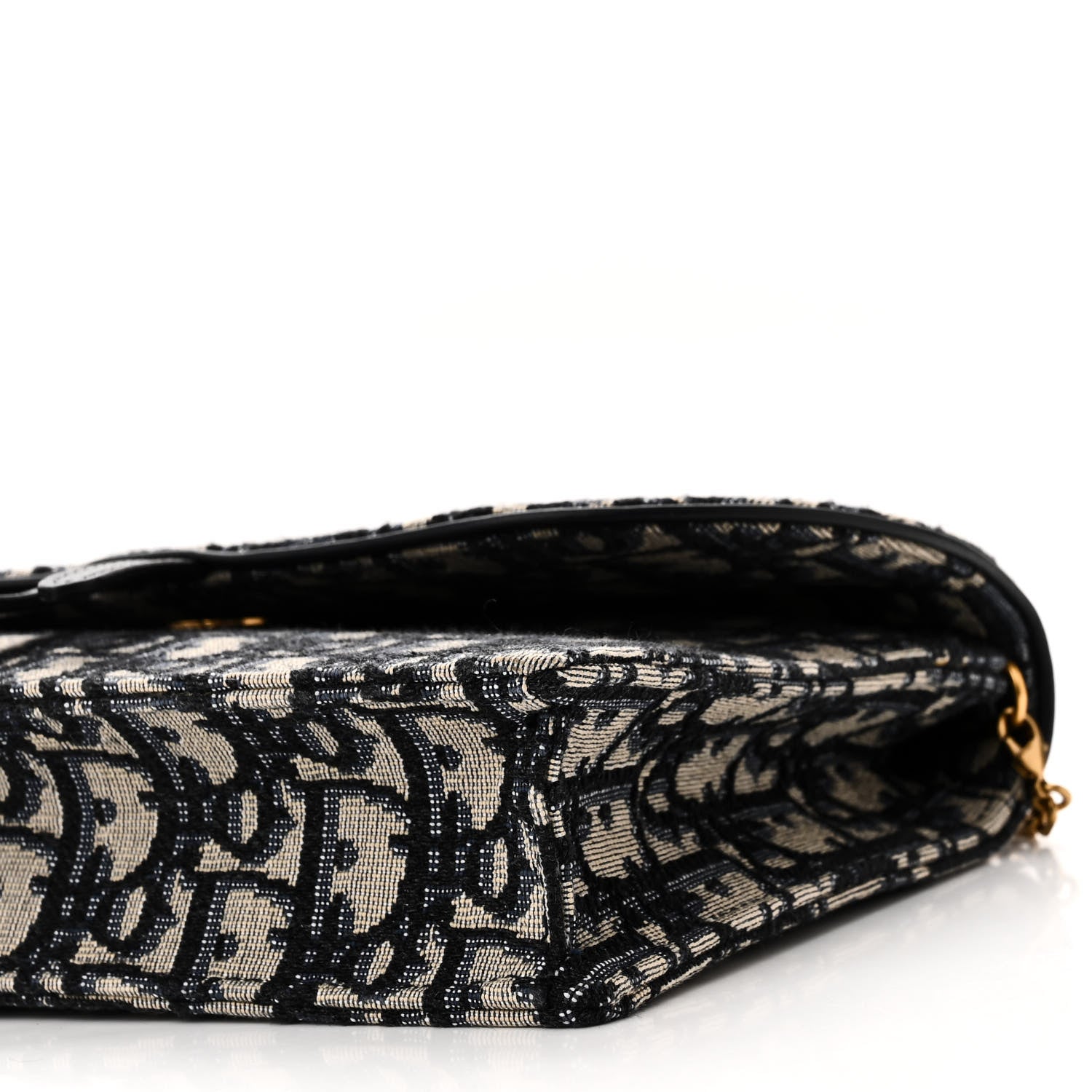 Christian Dior Oblique Saddle Chain Pouch Blue 10 of 11