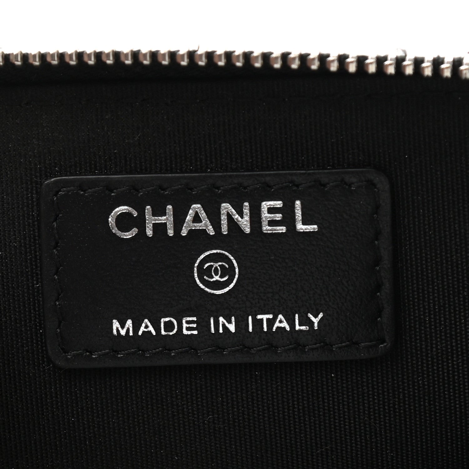 Chanel Caviar Camellia Embossed Key Holder Case Black 6 of 8