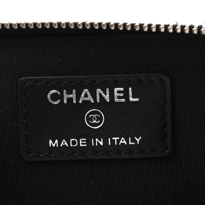 Chanel Caviar Camellia Embossed Key Holder Case Black 6 of 8