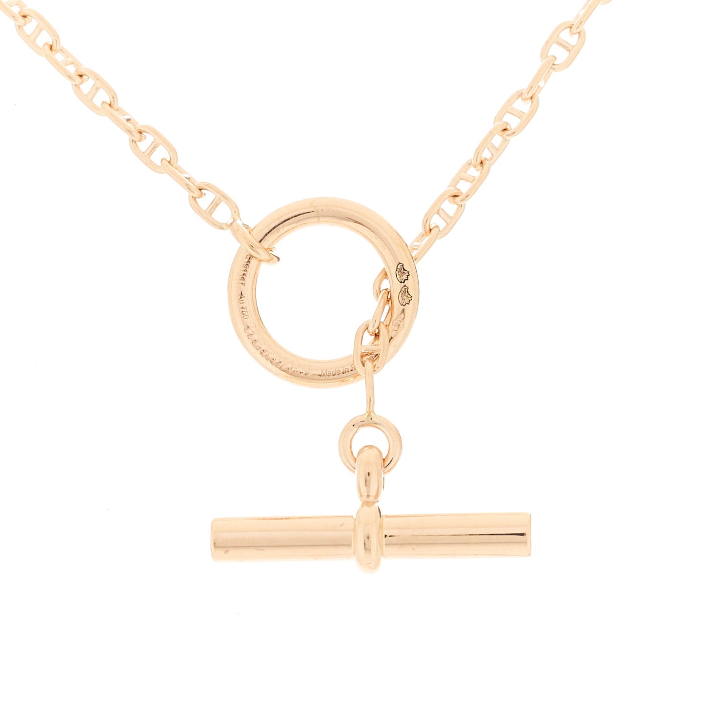 18K Rose Gold Diamond PM New Farandole Pendant Necklace