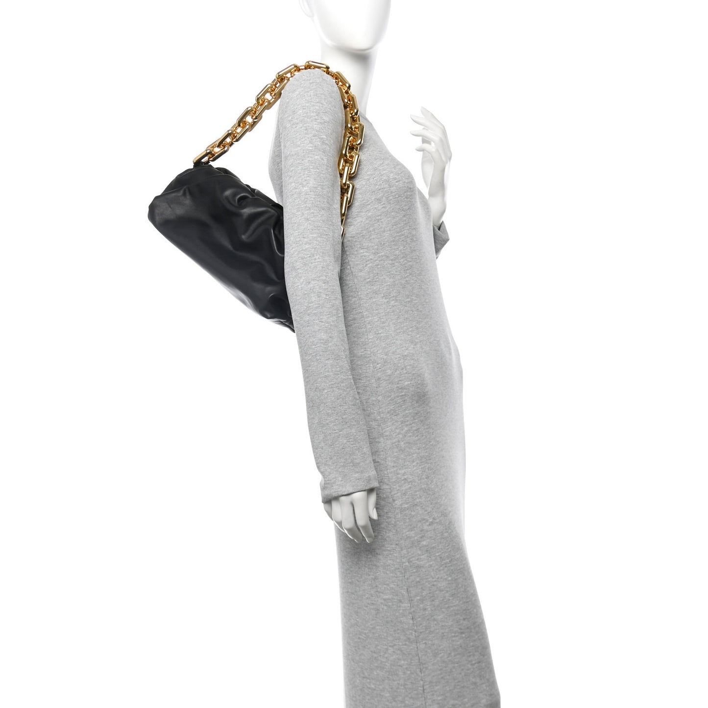 Calfskin The Pouch Chain Black