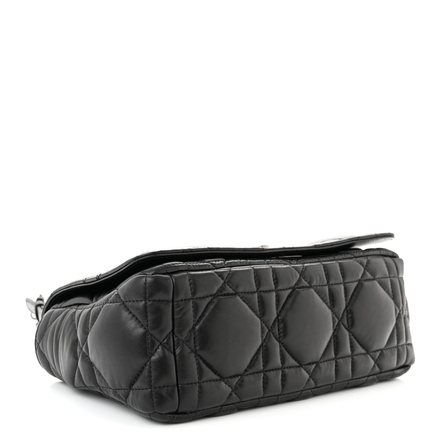Calfskin Macrocannage Medium Caro Bag Black