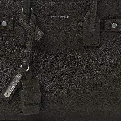Saint Laurent Grained Calfskin Baby Sac De Jour Souple Earth 8 of 13