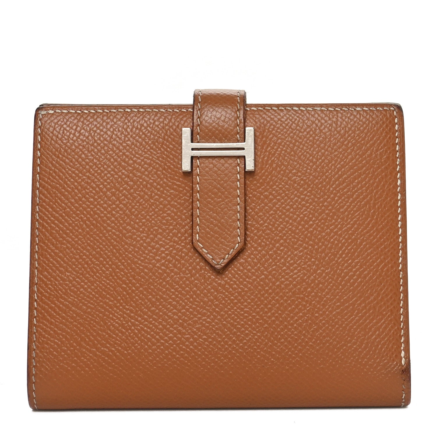 Hermes Epsom Bearn Compact Wallet Gold 1 of 7