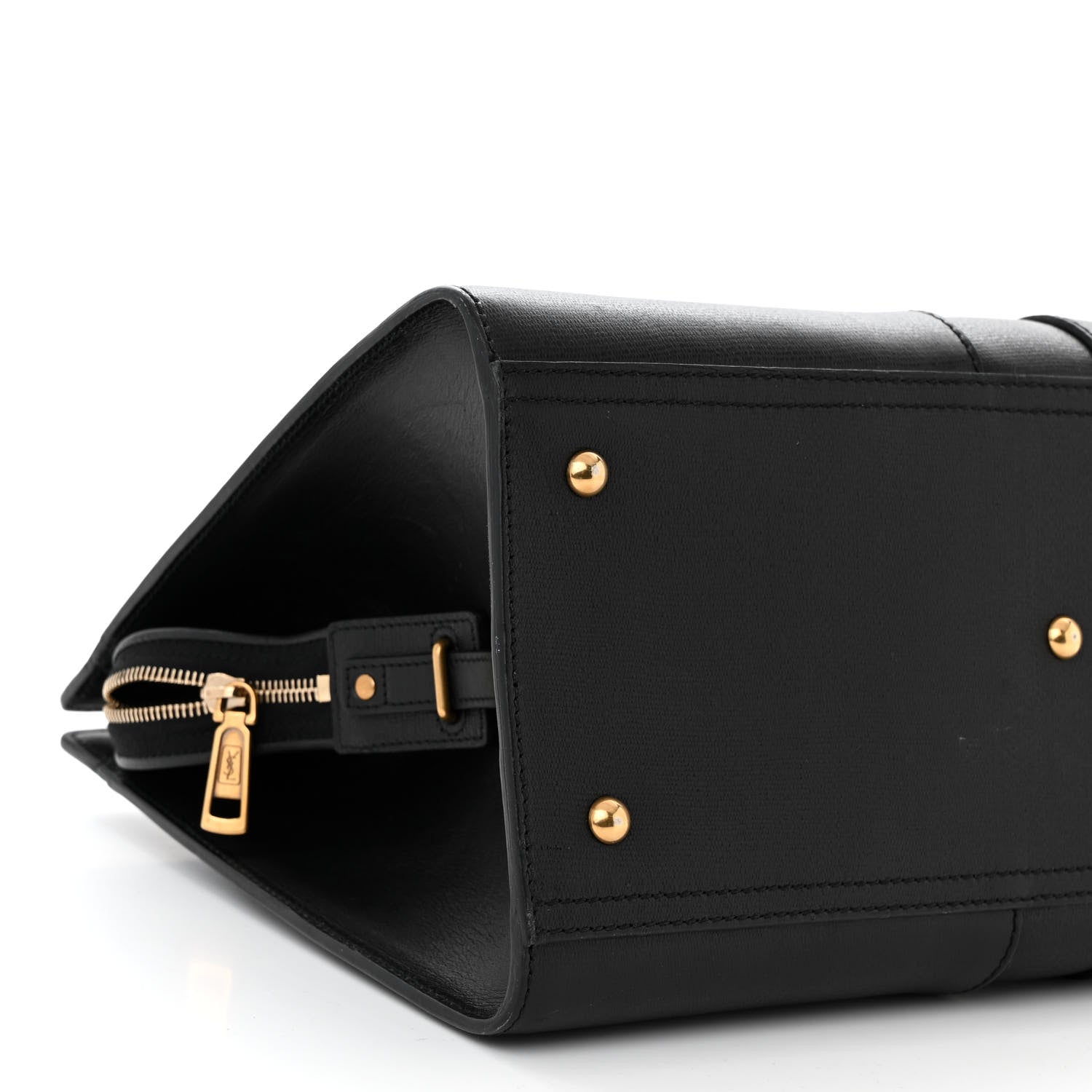 Saint Laurent Textured Calfskin Medium Cabas ChYc Black 9 of 11