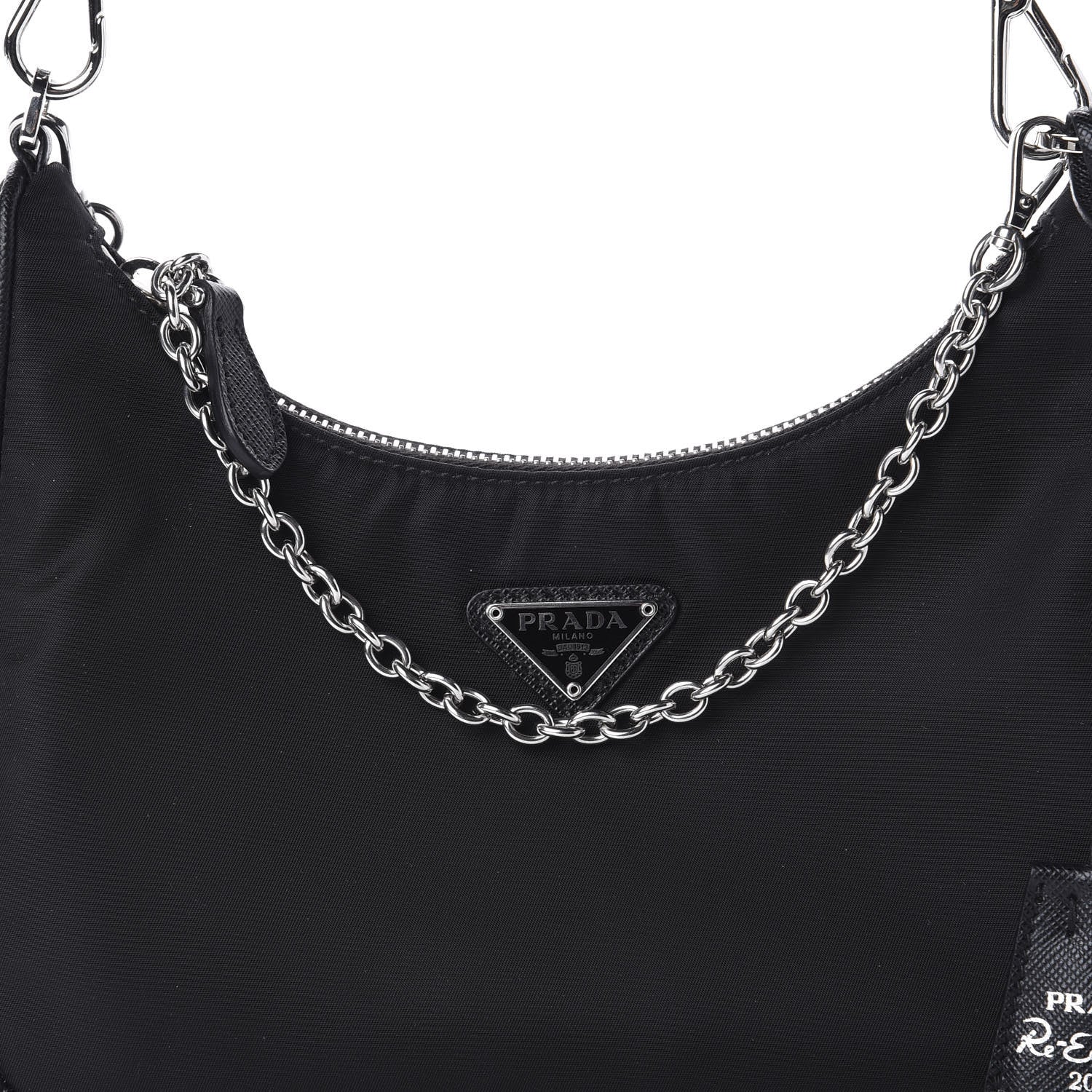 Prada Nylon Re-Edition 2005 Shoulder Bag Black 10 of 11