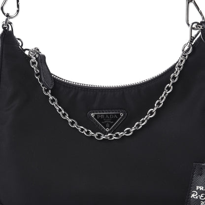Prada Nylon Re-Edition 2005 Shoulder Bag Black 10 of 11