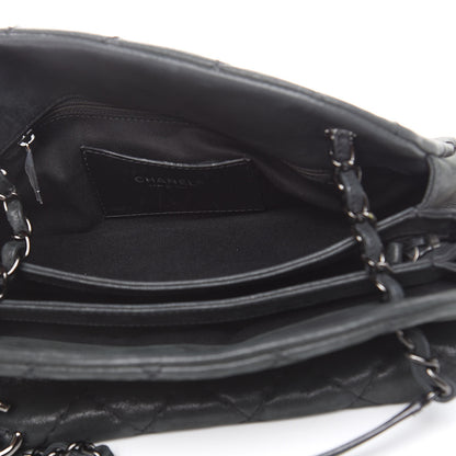 Chanel Iridescent Calfskin Medium Just Mademoiselle Bowler Black 5 of 11