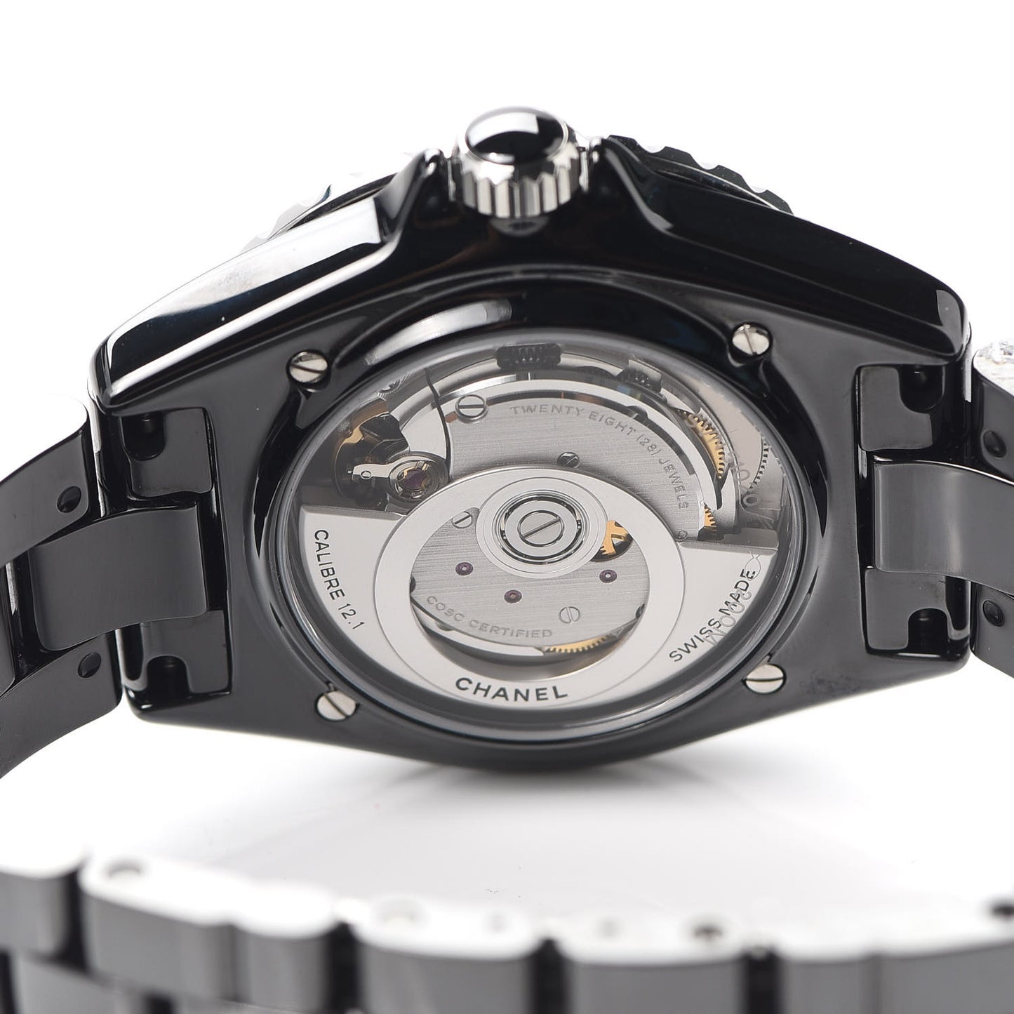 Stainless Steel Ceramic 38mm J12 Automatic Watch Black