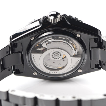 Chanel Stainless Steel Ceramic 38mm J12 Automatic Watch Black 4 of 6