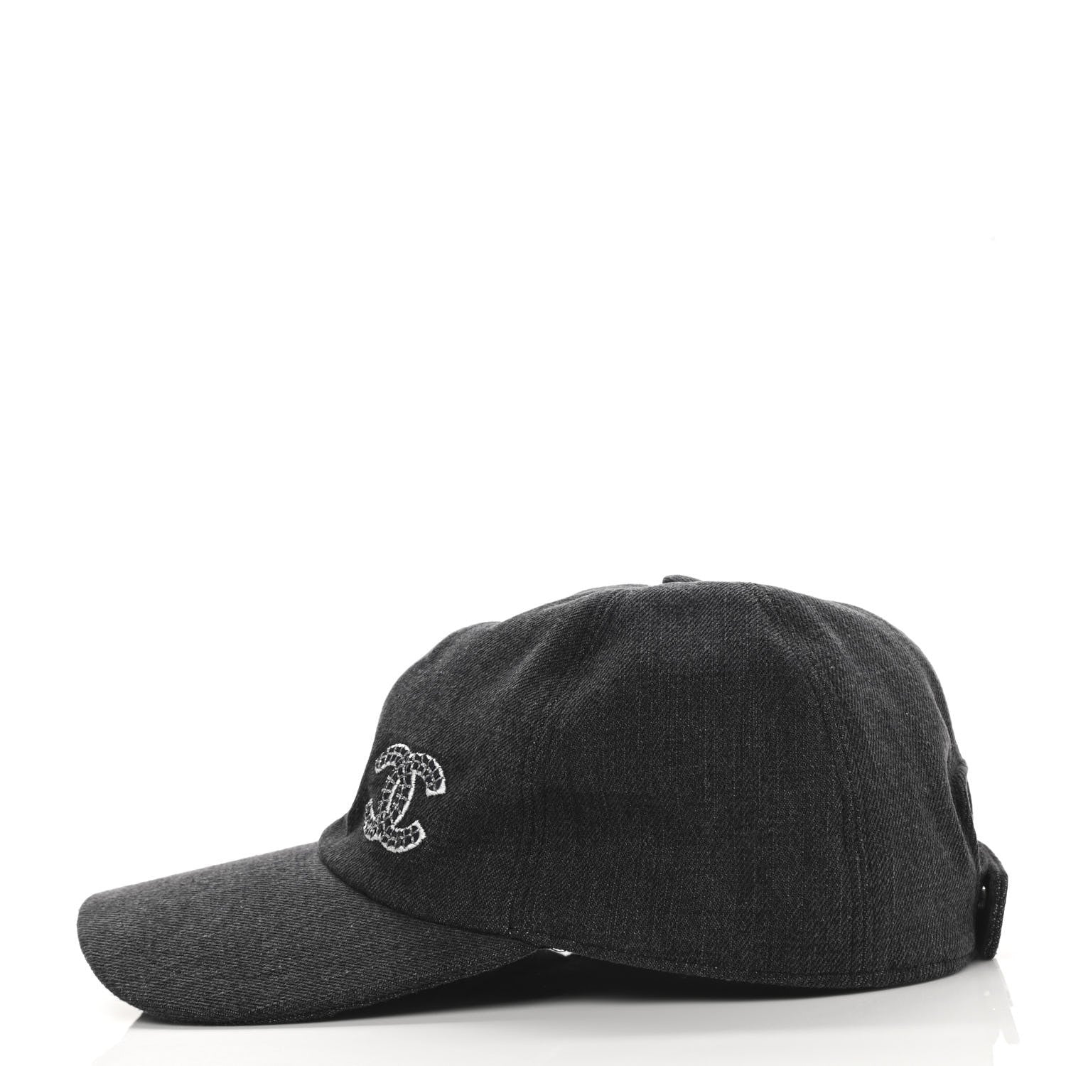 Chanel Cotton Sequin CC Cap Hat Black 4 of 8