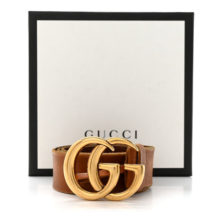 Gucci Faded Calfskin Double G 40mm Belt 85 34 Cuir 6 of 6