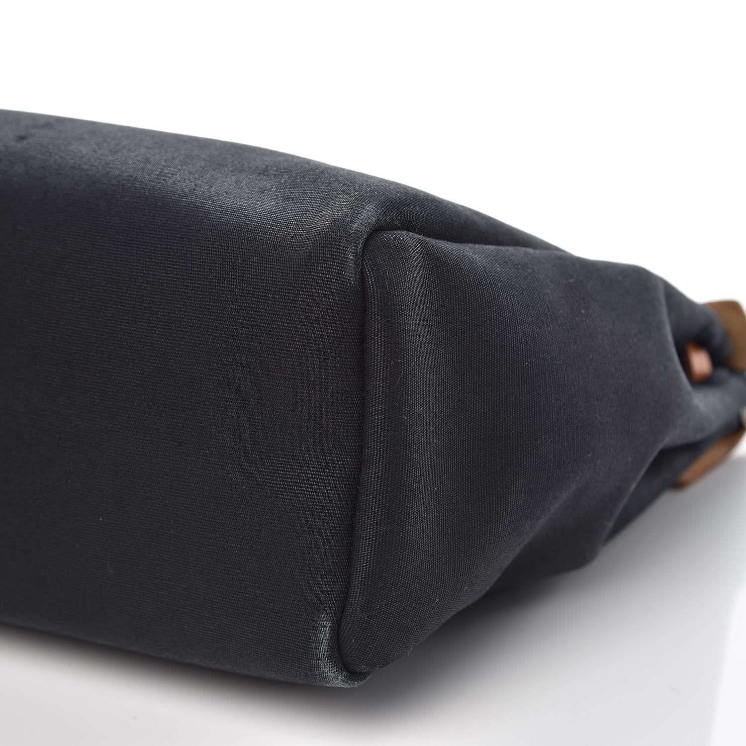 Hermes Toile Vache Calfskin Herbag 30 PM Black Natural 11 of 12