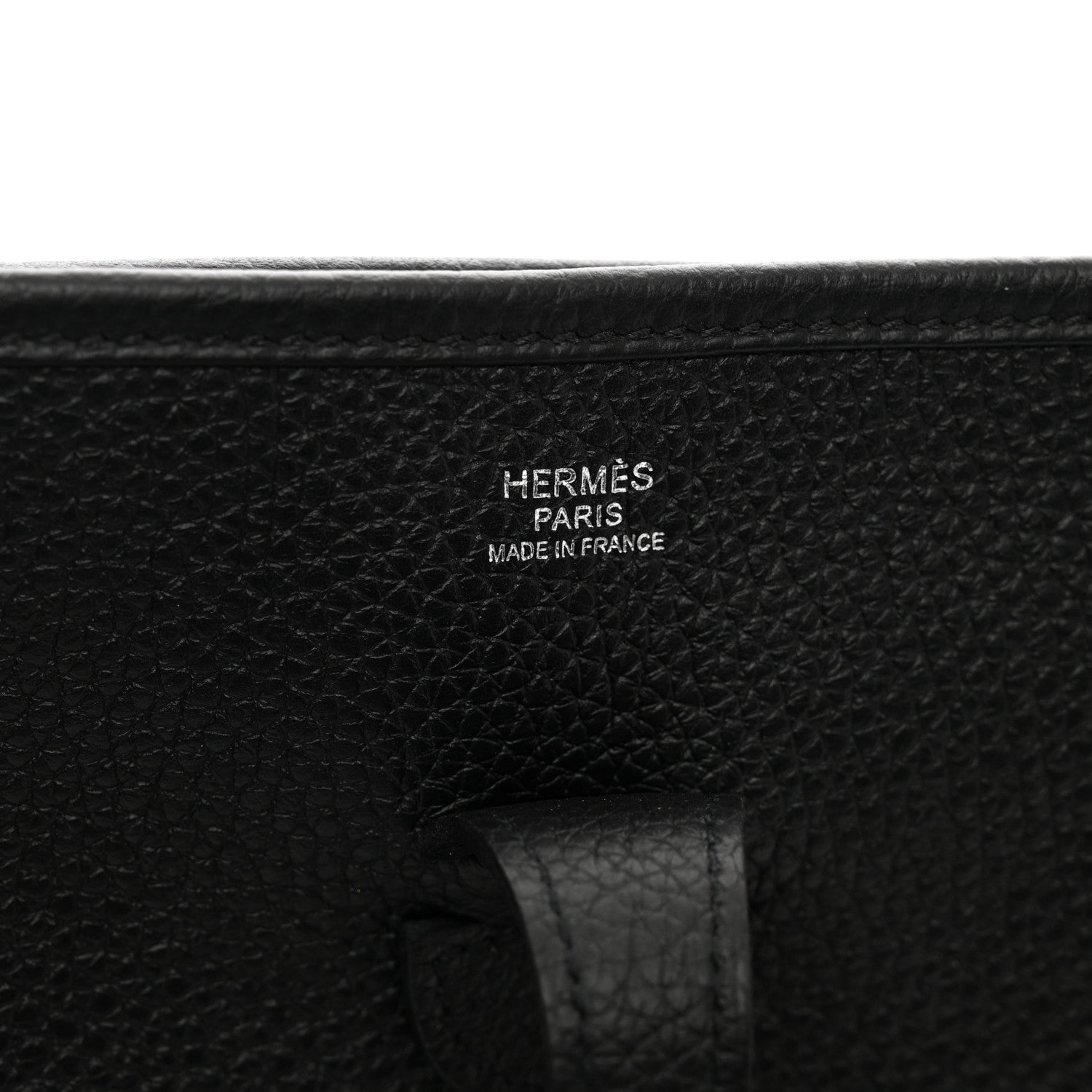 Hermes Taurillon Clemence Evelyne III PM Black 6 of 9