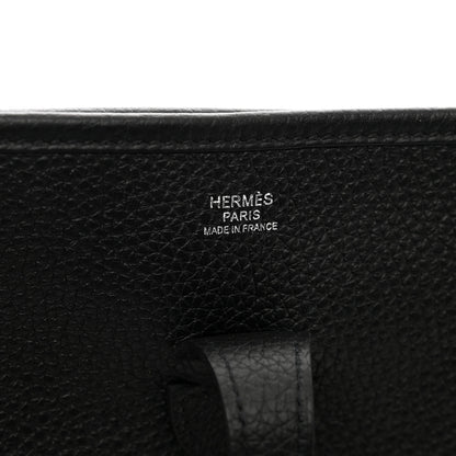 Hermes Taurillon Clemence Evelyne III PM Black 6 of 9