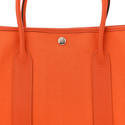 Hermes Toile Negonda Garden Party Tote 36 MM Orange 8 of 10