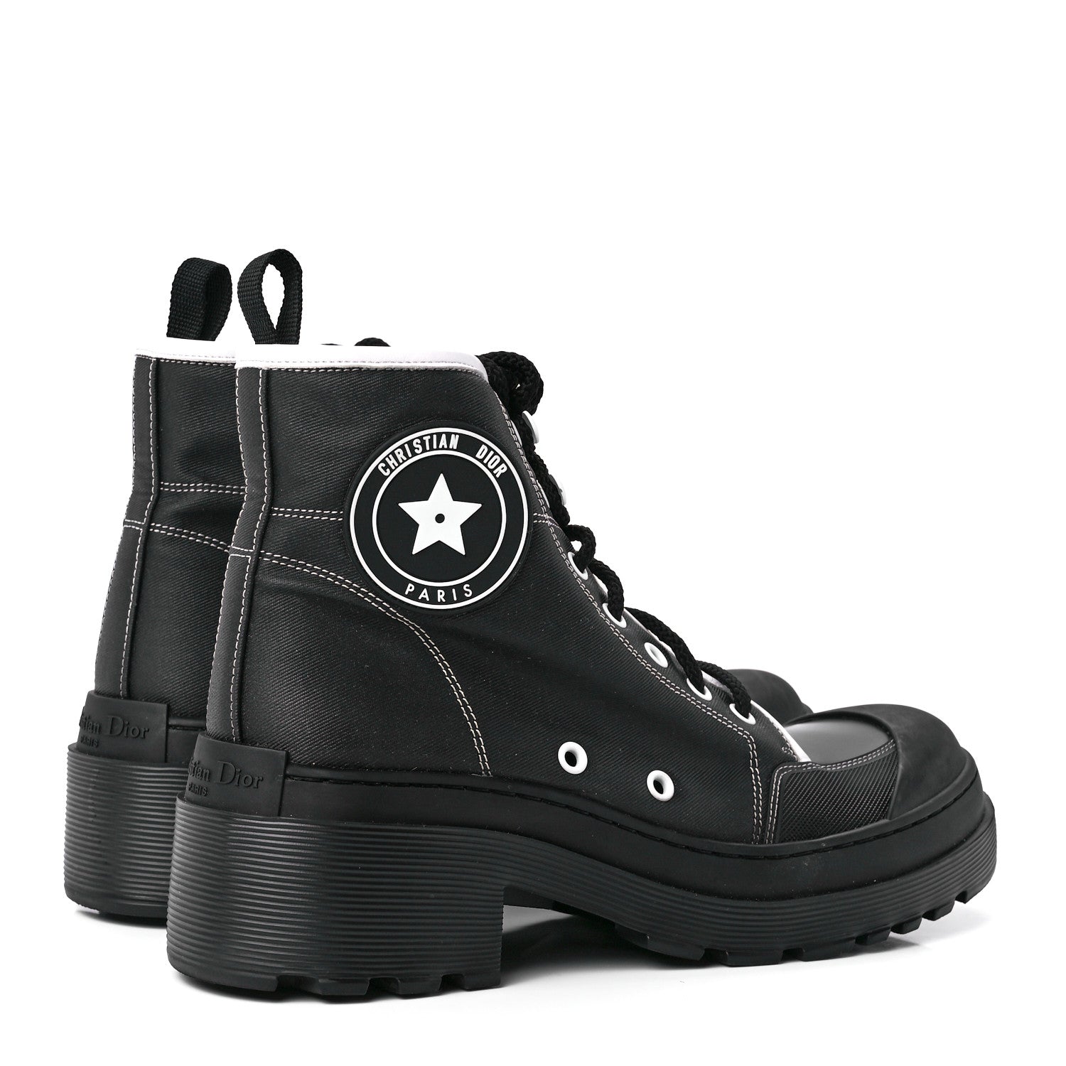 Christian Dior Technical Fabric D-Rise 35mm Boots 39 Black 4 of 9