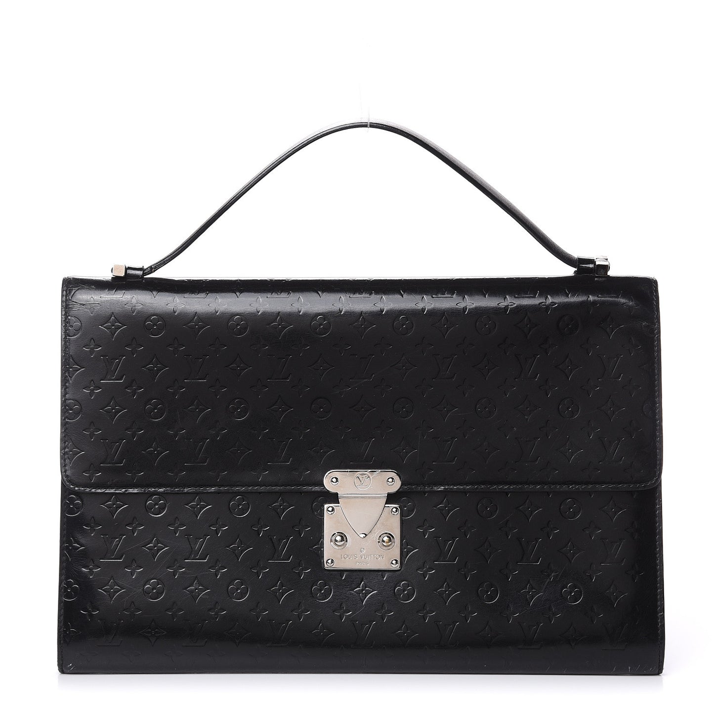 Monogram Glace Anouchka Pochette GM Black