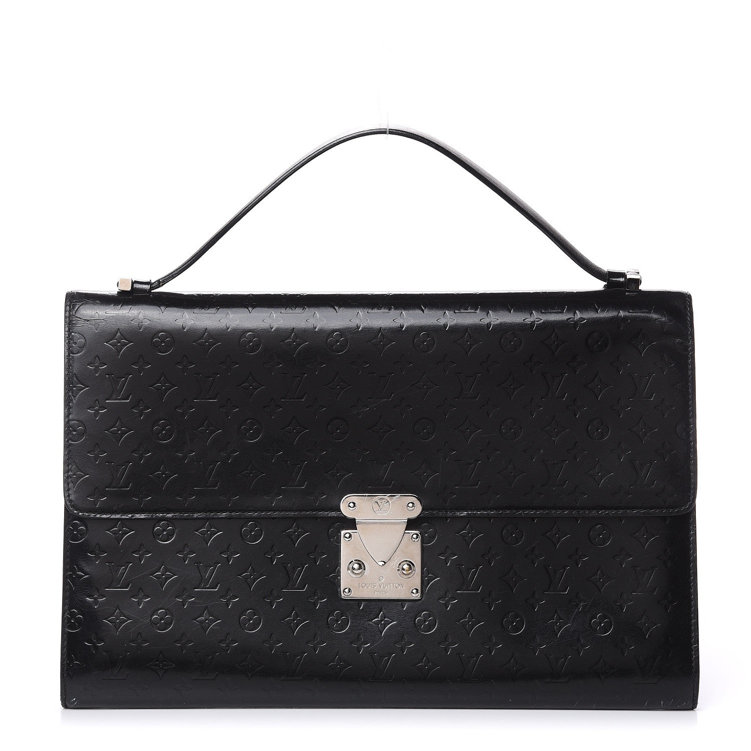 Louis Vuitton Monogram Glace Anouchka Pochette GM Black 1 of 19