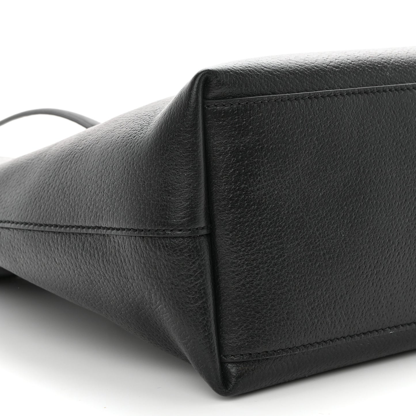 Textured Calfskin Web Medium Ophidia Shopping Tote Black