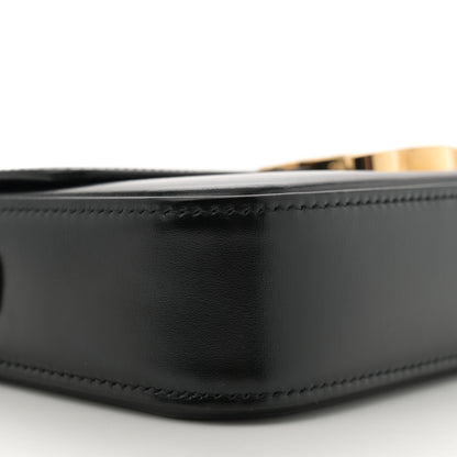 Celine Shiny Calfskin Triomphe Shoulder Bag Black 9 of 13