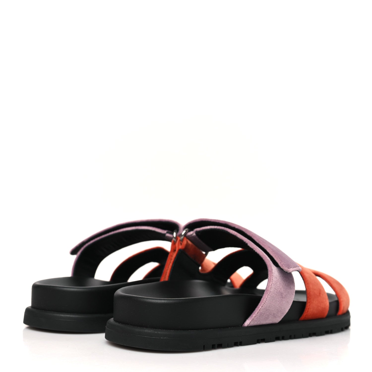 Hermes Velvet Womens Chypre Sandals 36 Orange Canyon Bruyère 5 of 8