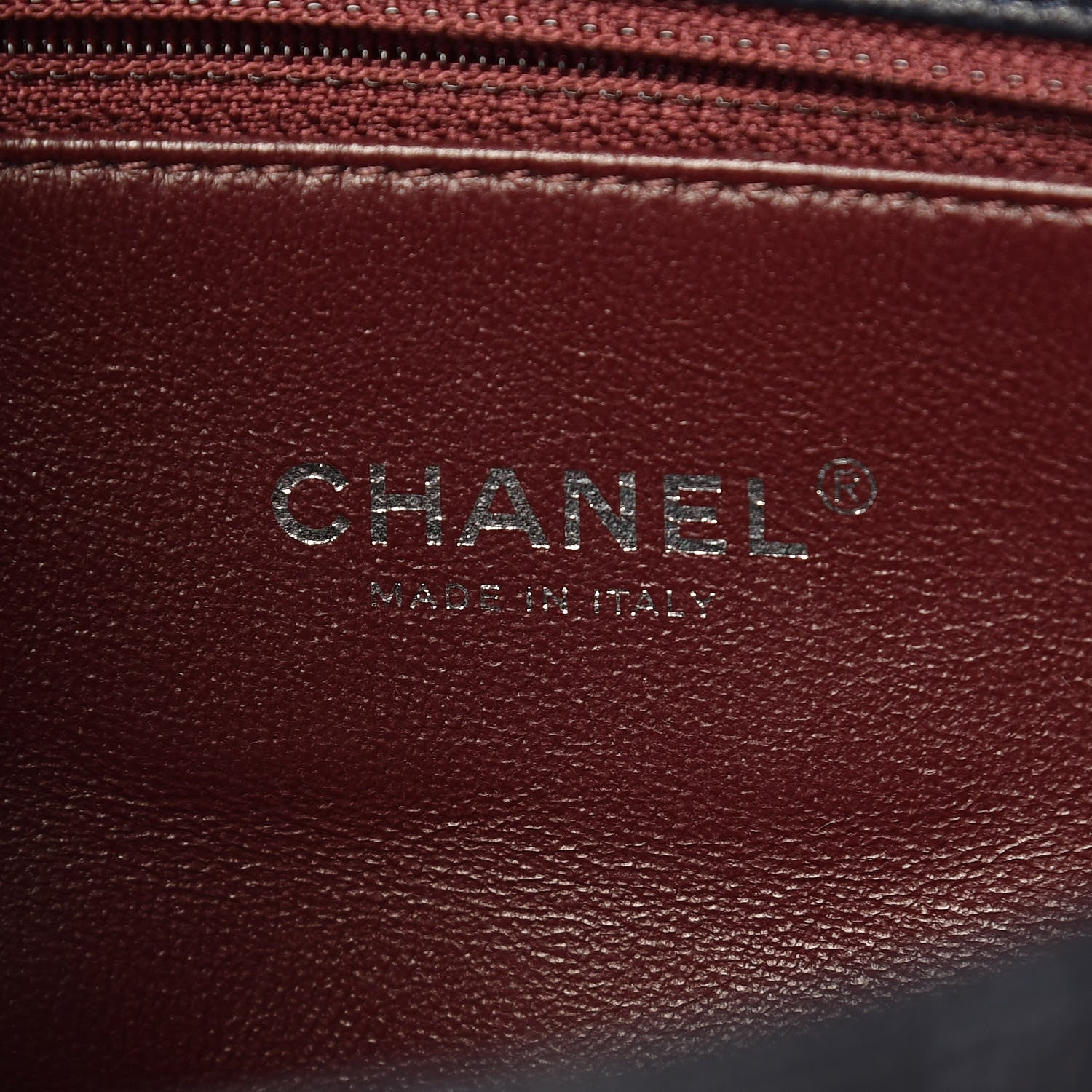 Chanel Caviar Lizard Quilted Medium Coco Handle Flap Navy 6 of 9