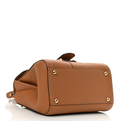 Delvaux Grained Calfskin Mini Brillant Satchel Natural 4 of 10