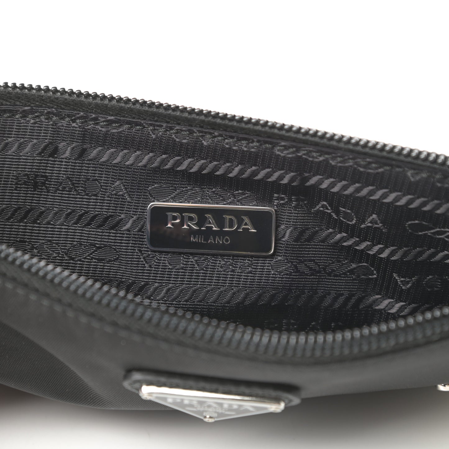 Tessuto Nylon Smalto Pouch Black
