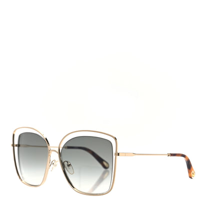 Chloe Poppy Cutout Square Sunglasses CE133S Gold Brown 1 of 6