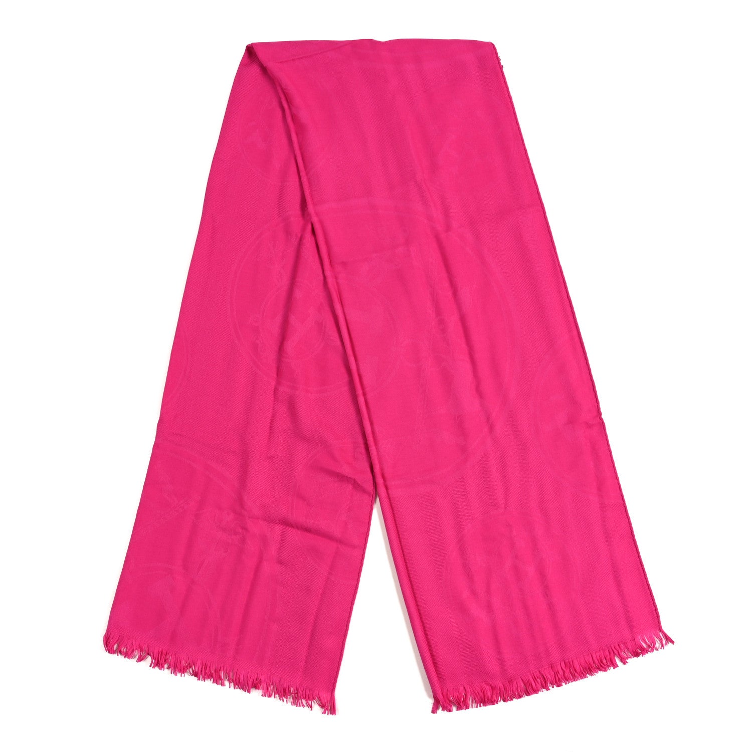 Hermes Cashmere Silk New Libris Stole Rose Indien 2 of 3