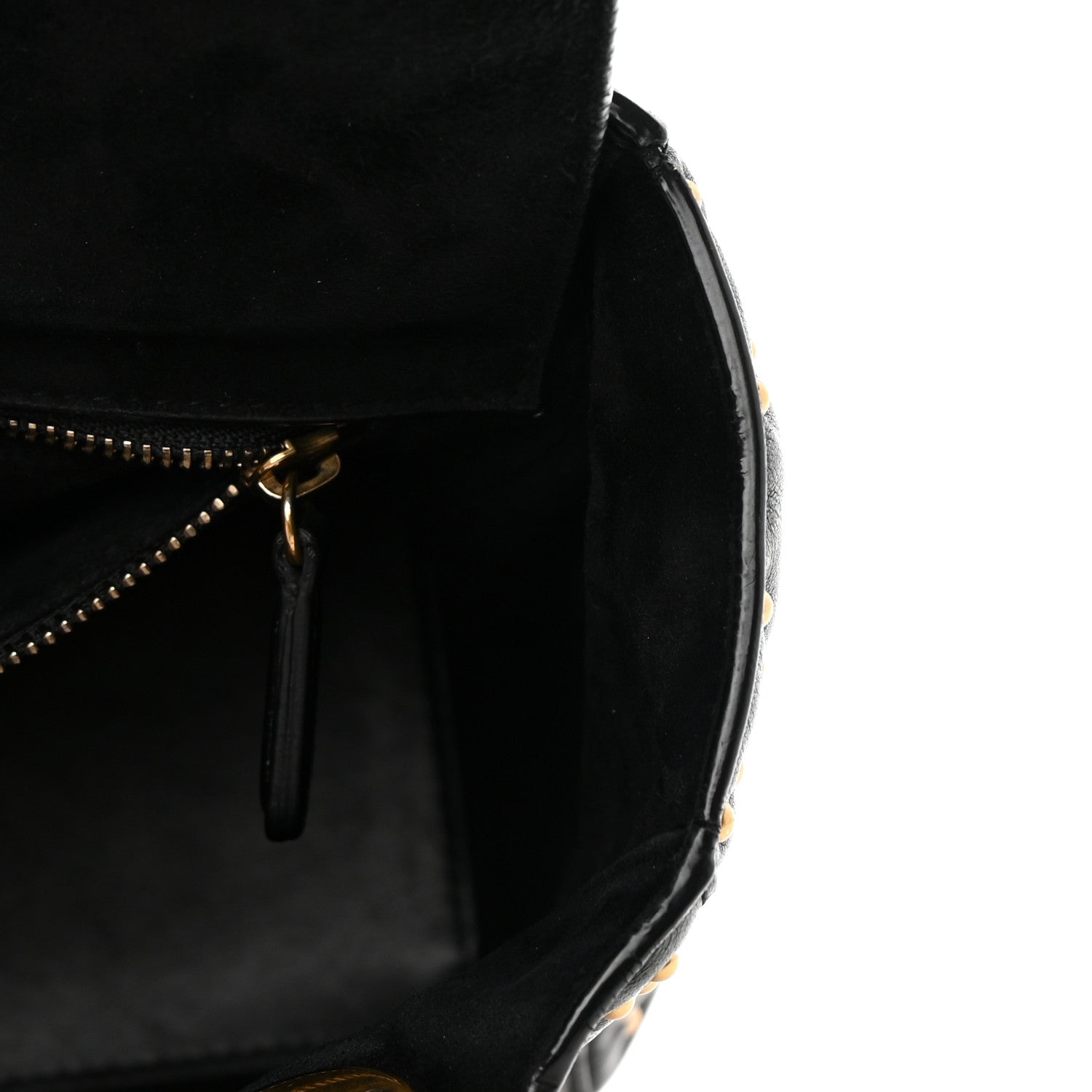 Christian Dior Calfskin Cannage Studded Medium Supple Lady Dior Black 11 of 16