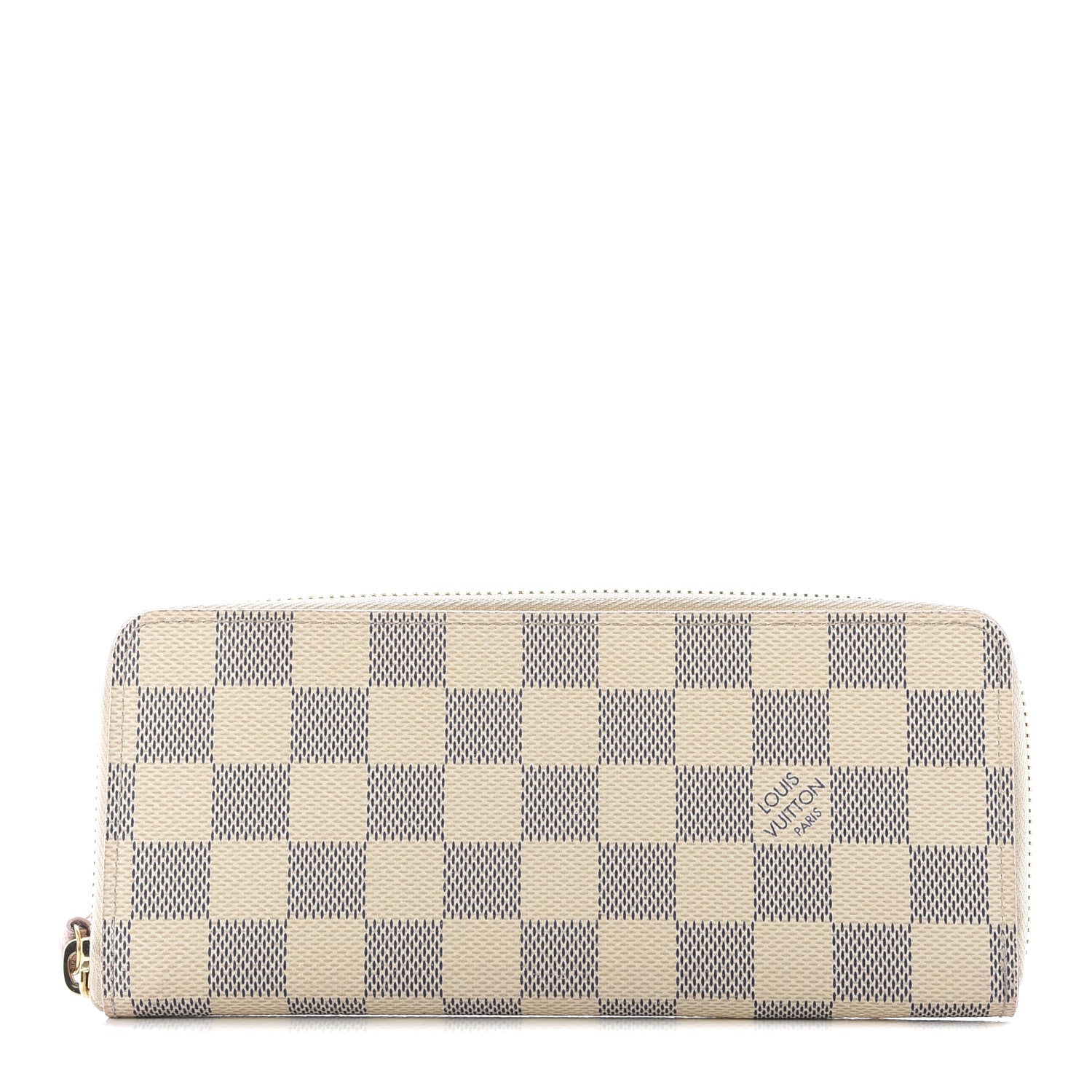 Louis Vuitton Damier Azur Clemence Wallet Rose Ballerine 1 of 8