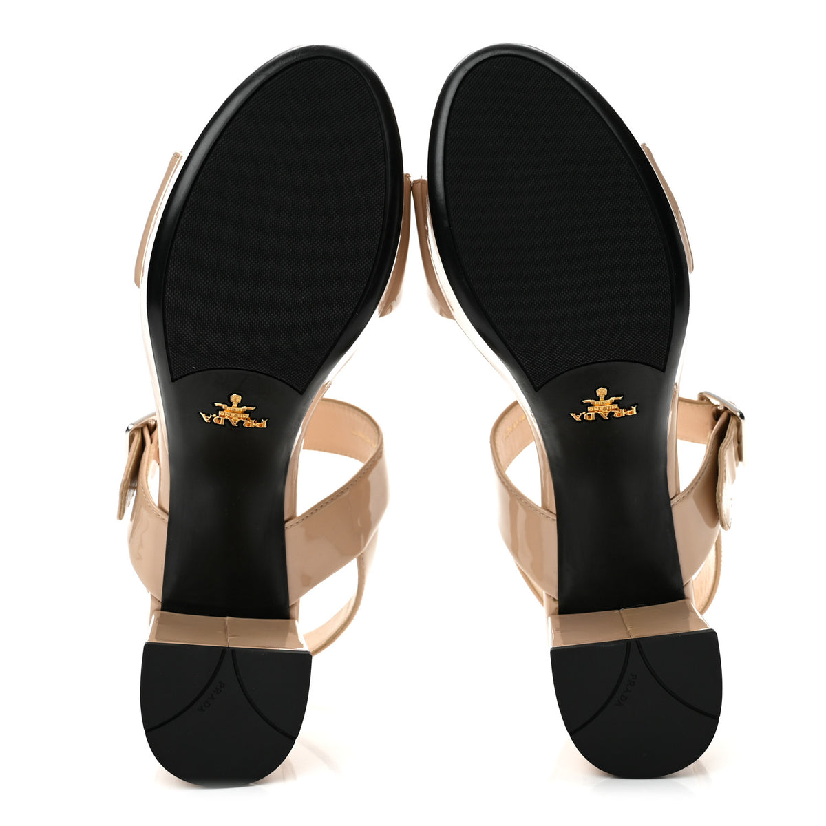 Prada Patent Platform Sandals 39 Cipria 6 of 10