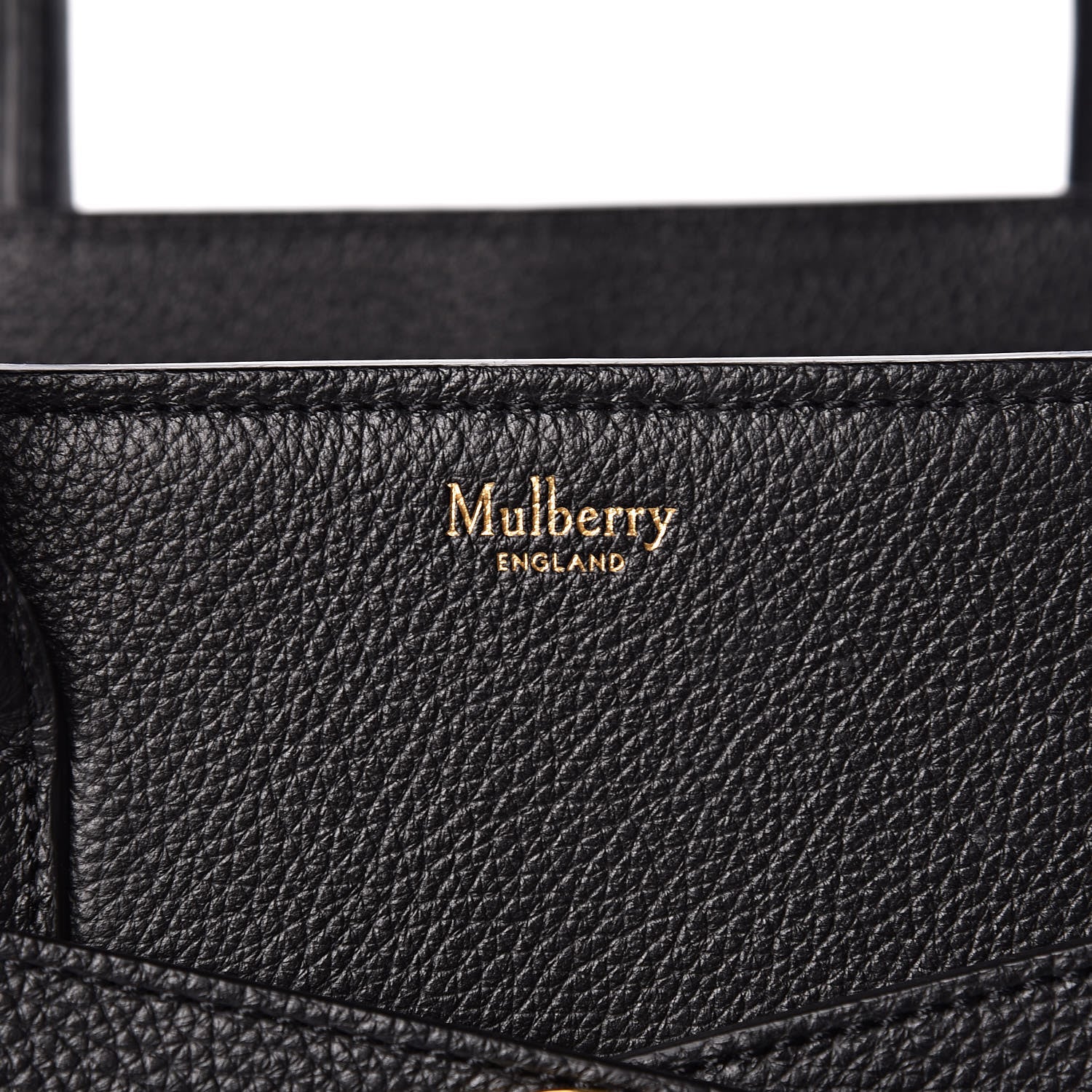 Mulberry Classic Grain Small Bayswater Zip Tote Black 8 of 13
