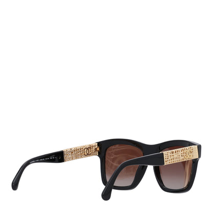Chanel Acetate Metal Polarized Square Sunglasses 5533 Black 4 of 8
